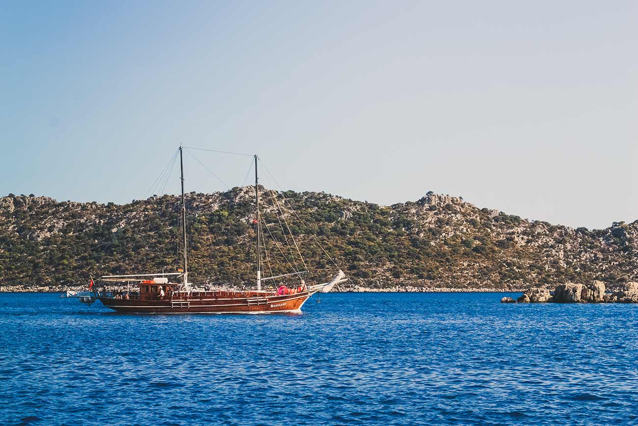 Aegean Coastlines and Yacht