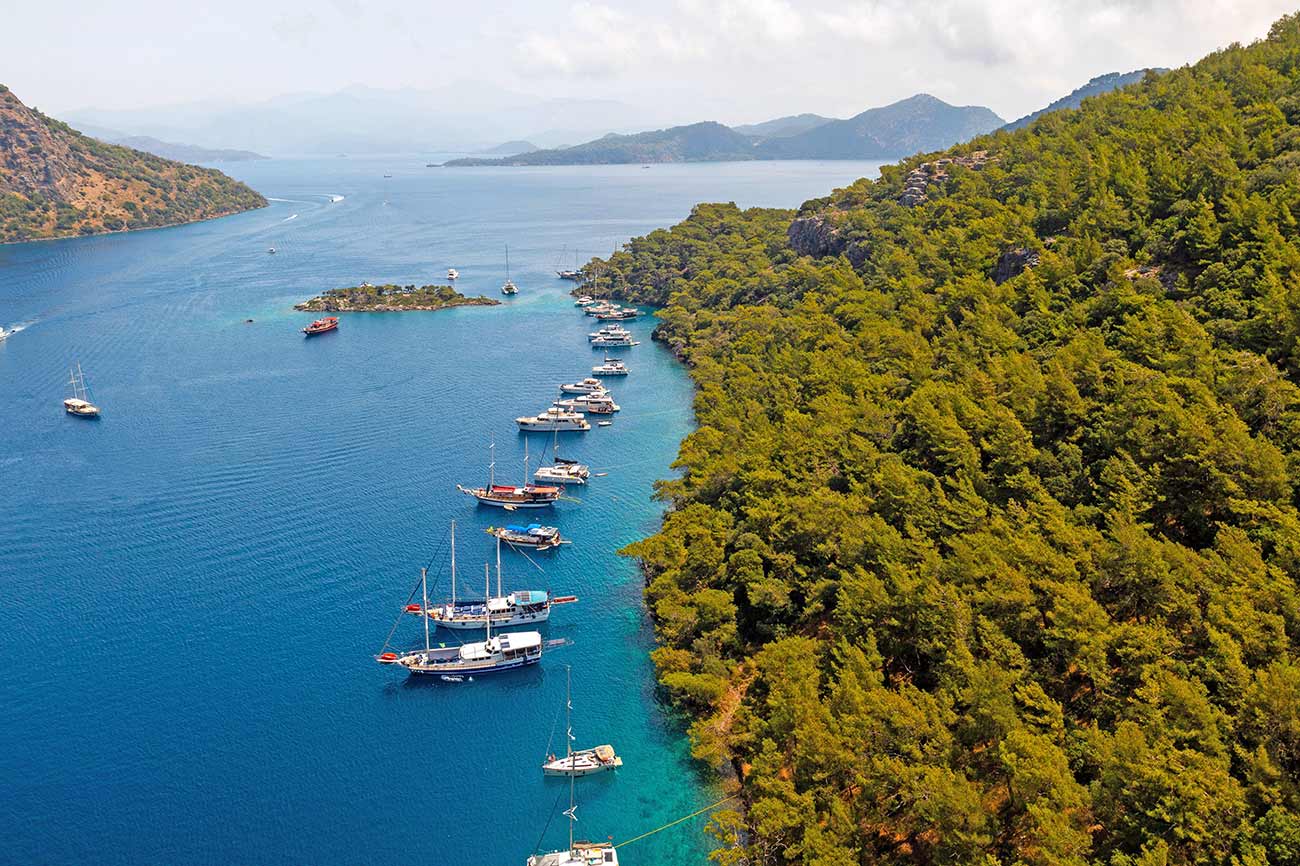 Aegean Sea and Boats