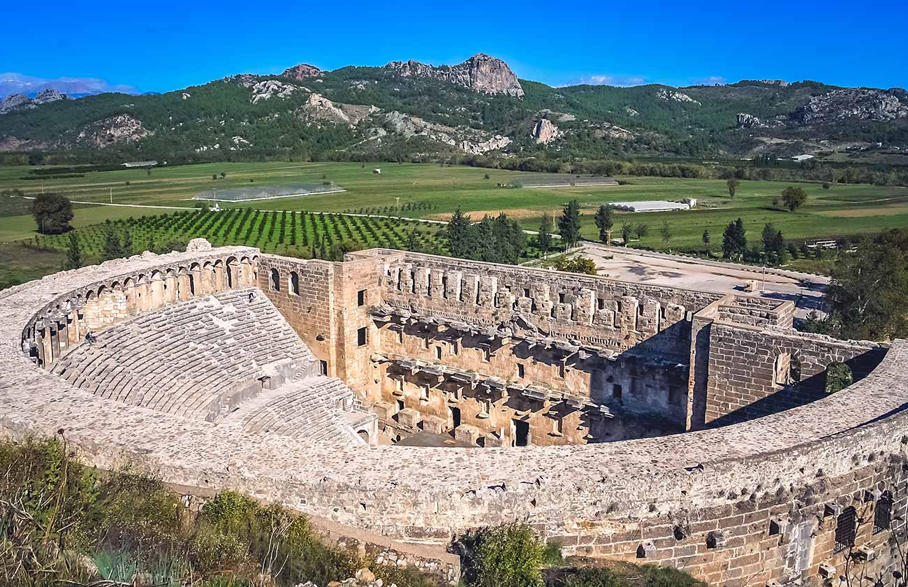 Aspendos Ancient City Ruins of Roman Theatre