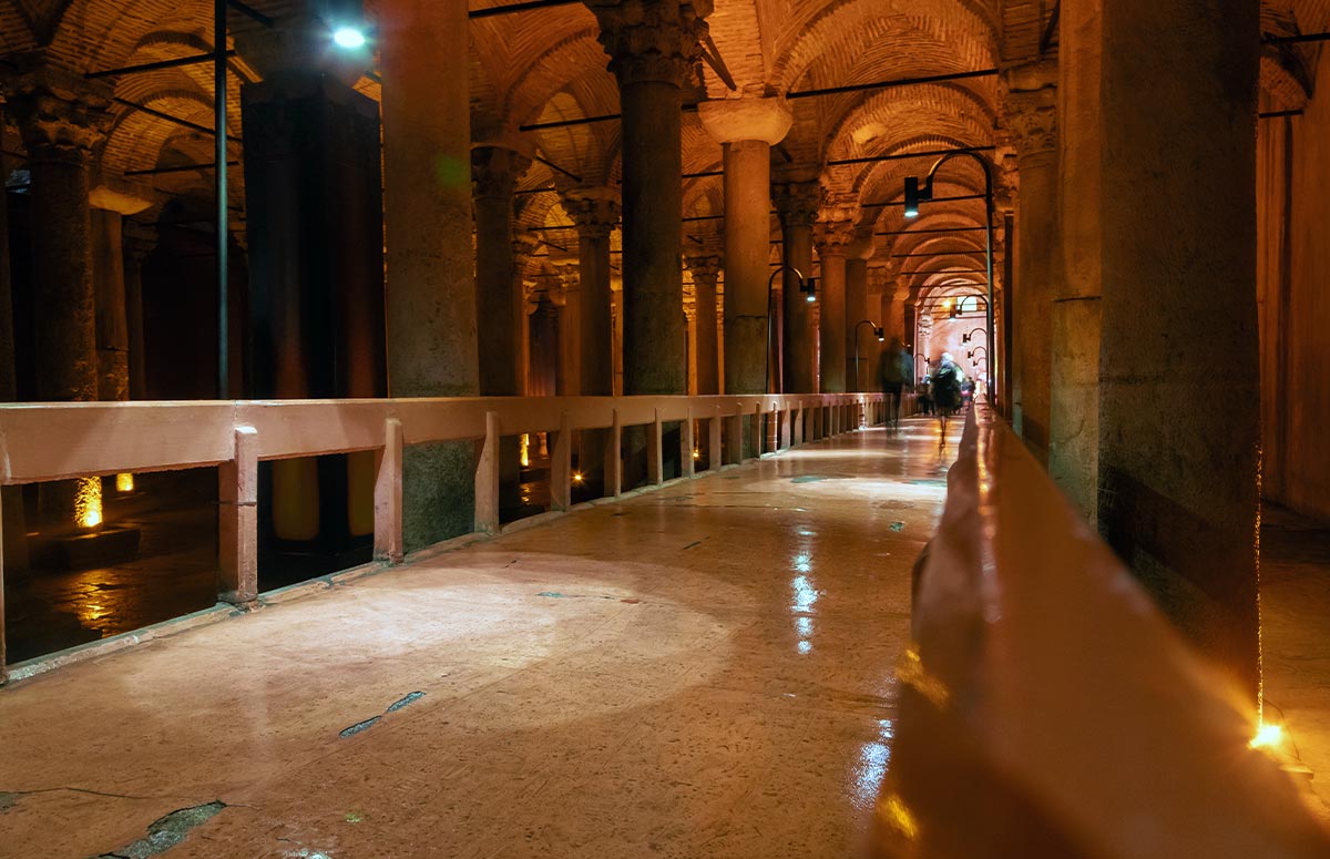 Basilica Cistern Inside