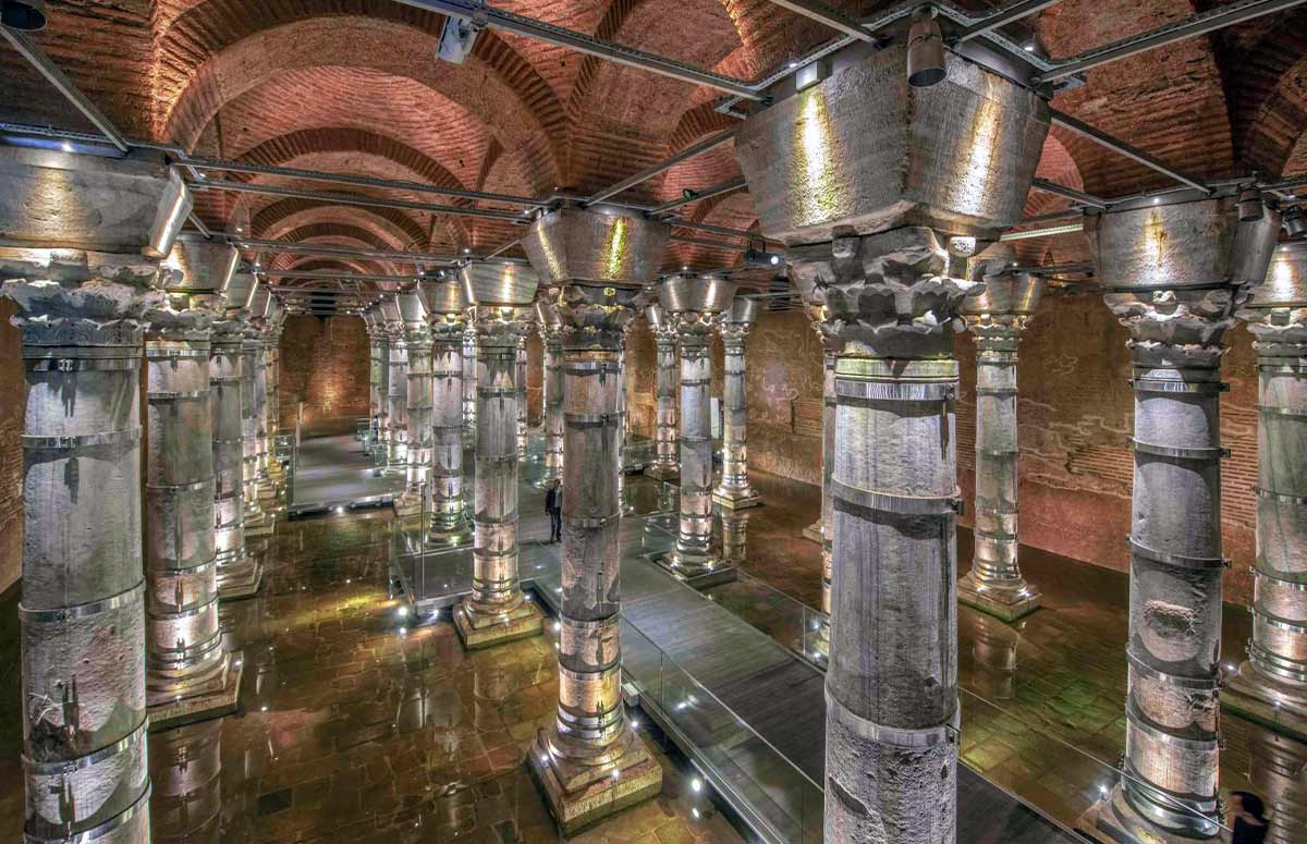 Basilica Cistern Interior View