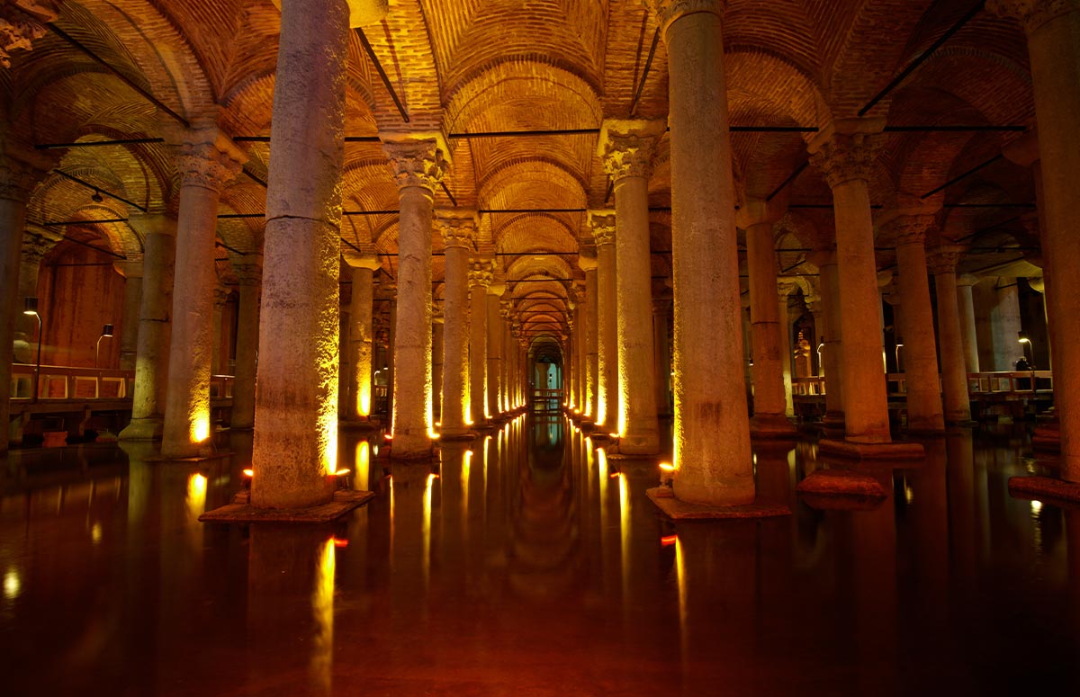 Basilica Cistern Interior