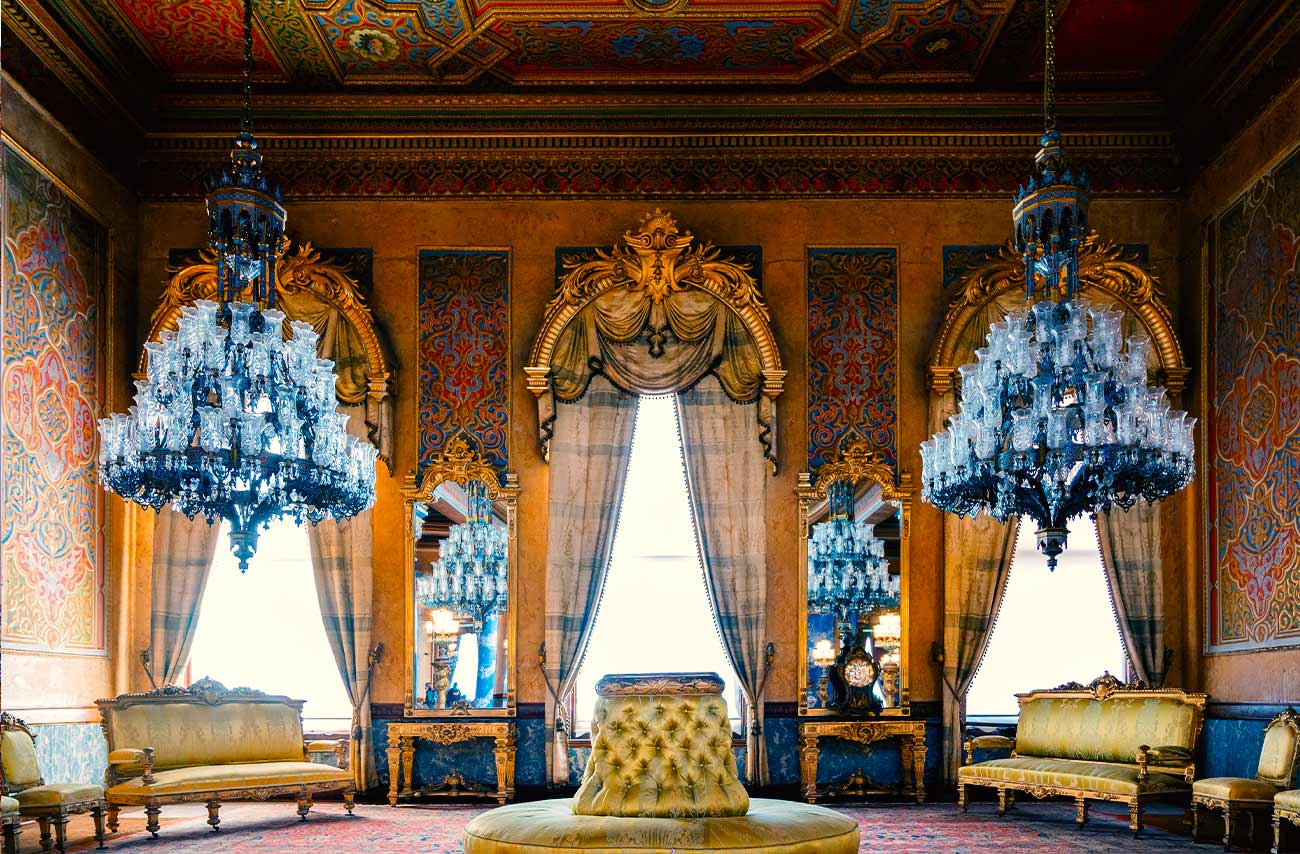 Beylerbeyi Palace Interior Blue Hall