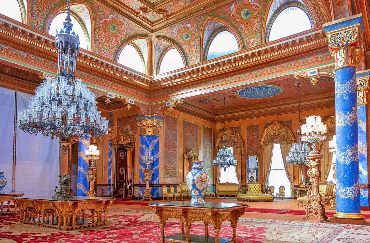 Beylerbeyi Palace Interior Blue Hall