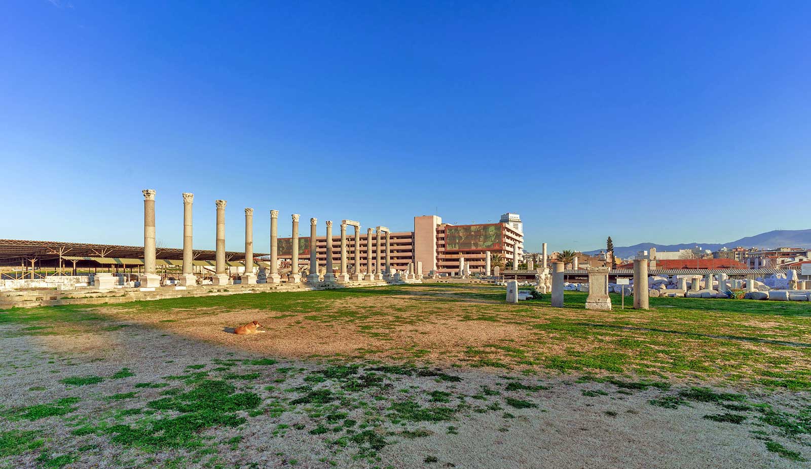 Biblical Smyrna Agora Ruins Landscape