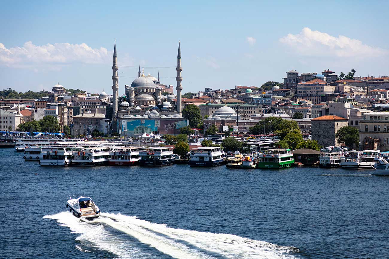 Boat Moving The Bosphorus