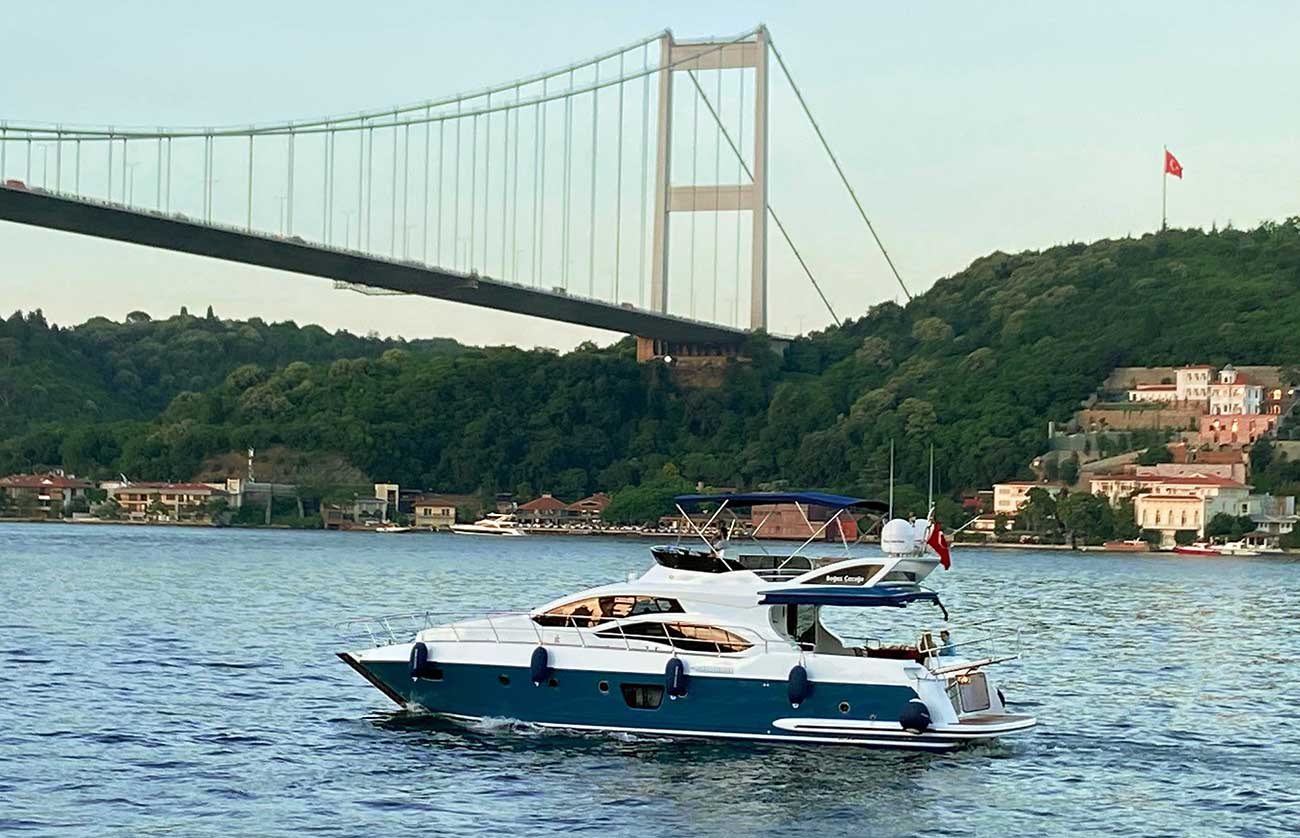 Boat in Istanbul Bosphorus