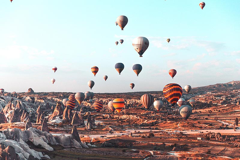 4 DAYS TURKEY TOUR: EPHESUS, PAMUKKALE, CAPPADOCIA- Cappadocia hot air balloon