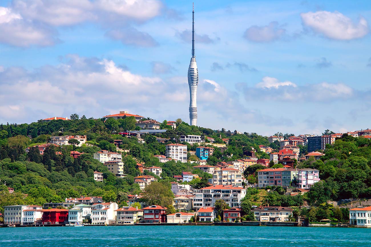 Camlica Tower View From Istanbul Bosphorus