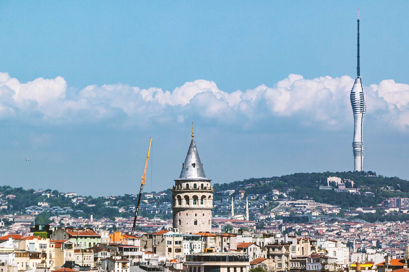 Camlica Tower and Galata Tower