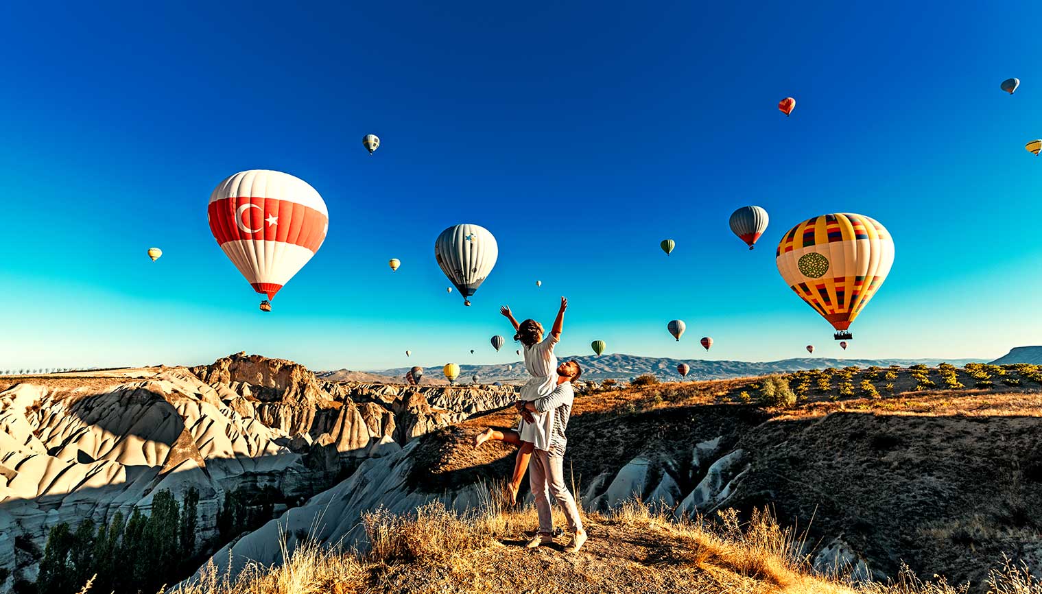 Cappadocia Turkey and Couple