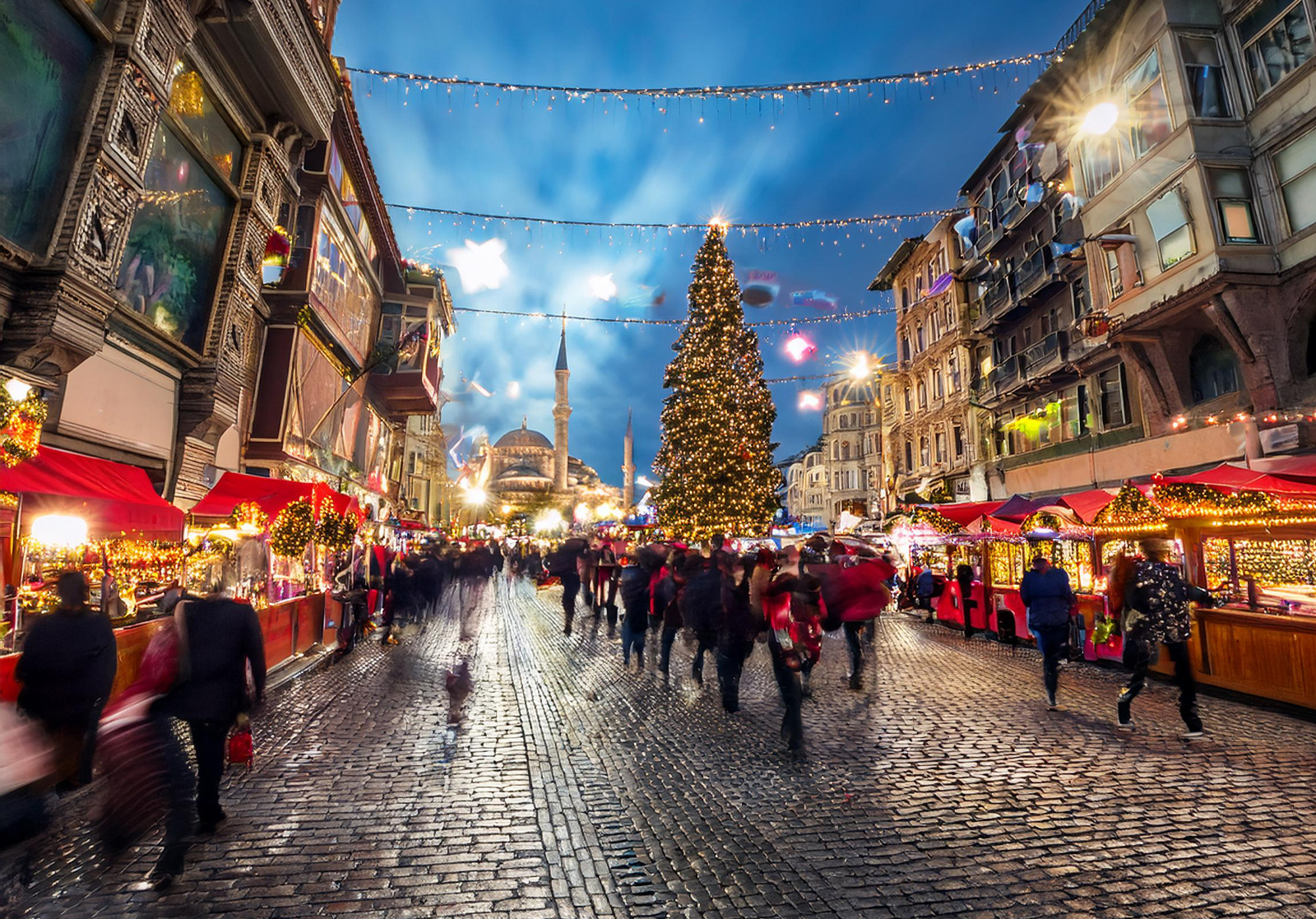 Christmas in Istanbul Streets