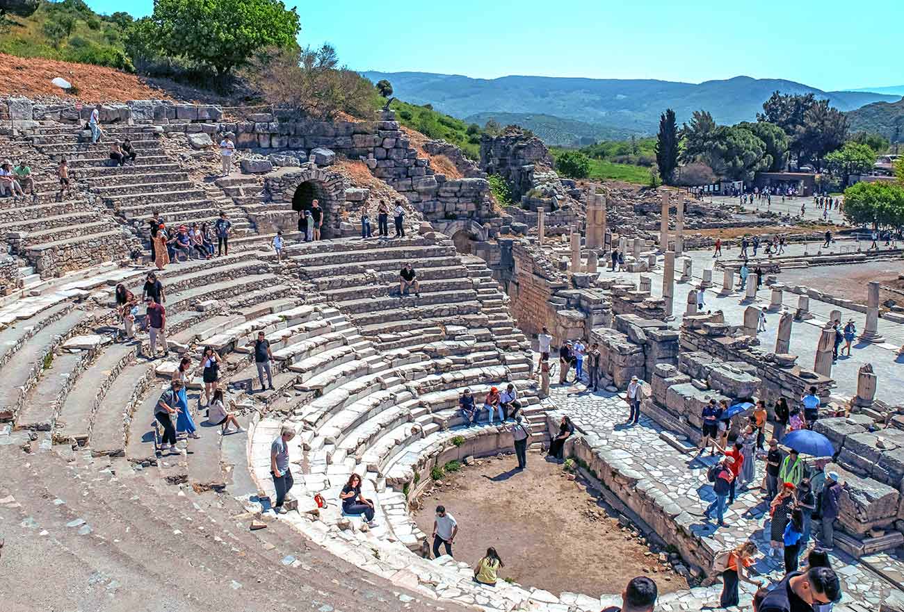 Ephesus Theater and Tourist