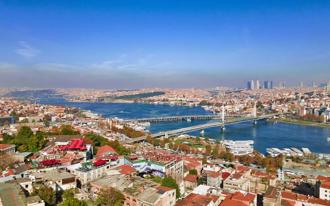 Golden Horn Halic Aerial View