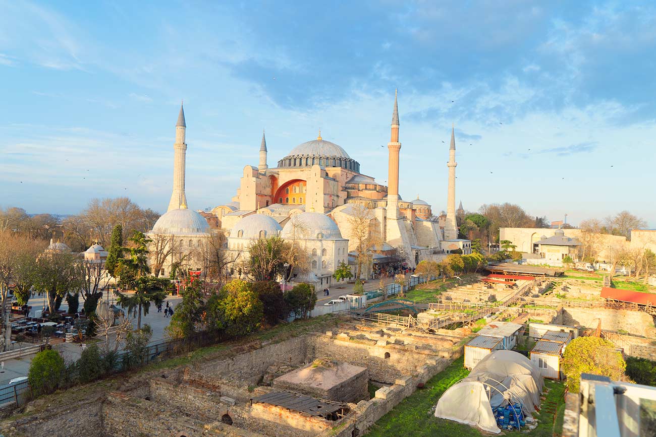 Hagia Sophia and Historical Site Ruin