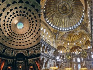 Hagia Sophia vs Pantheon Domes