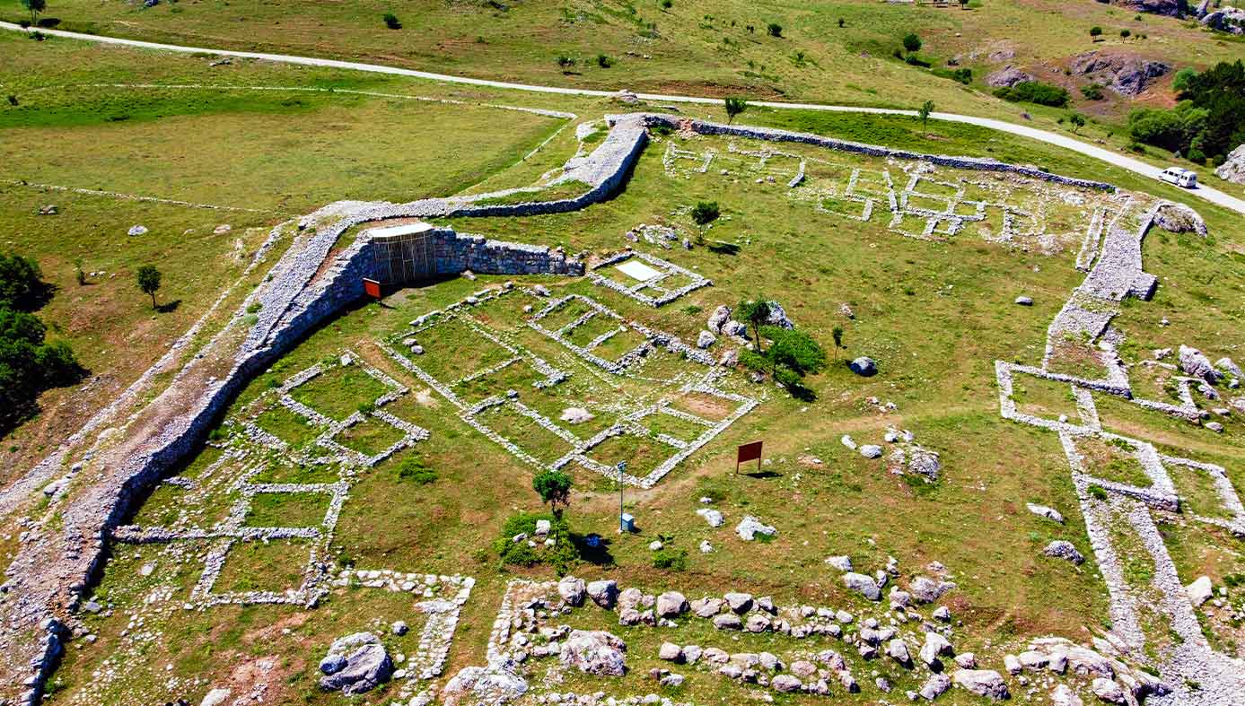 Hattusa Ruins Aerial View