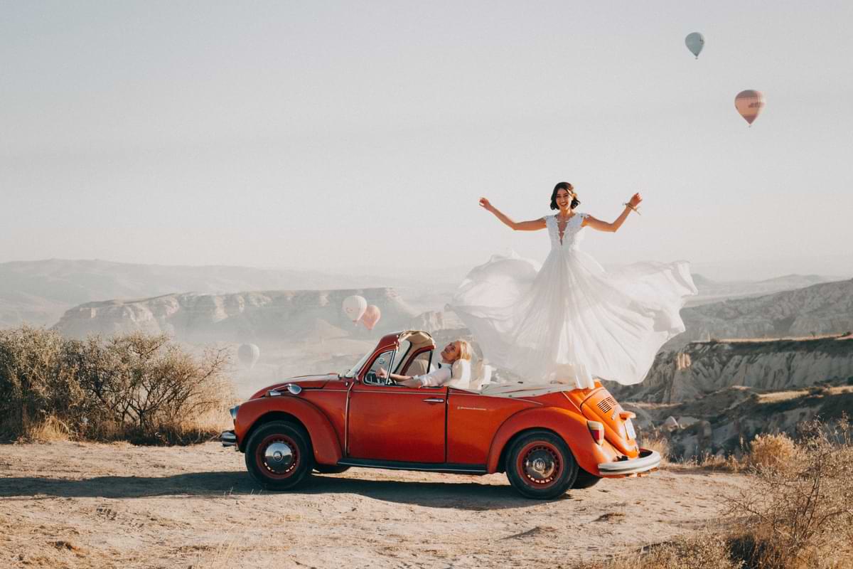 wedding couple Honeymoon in cappadocia turkey