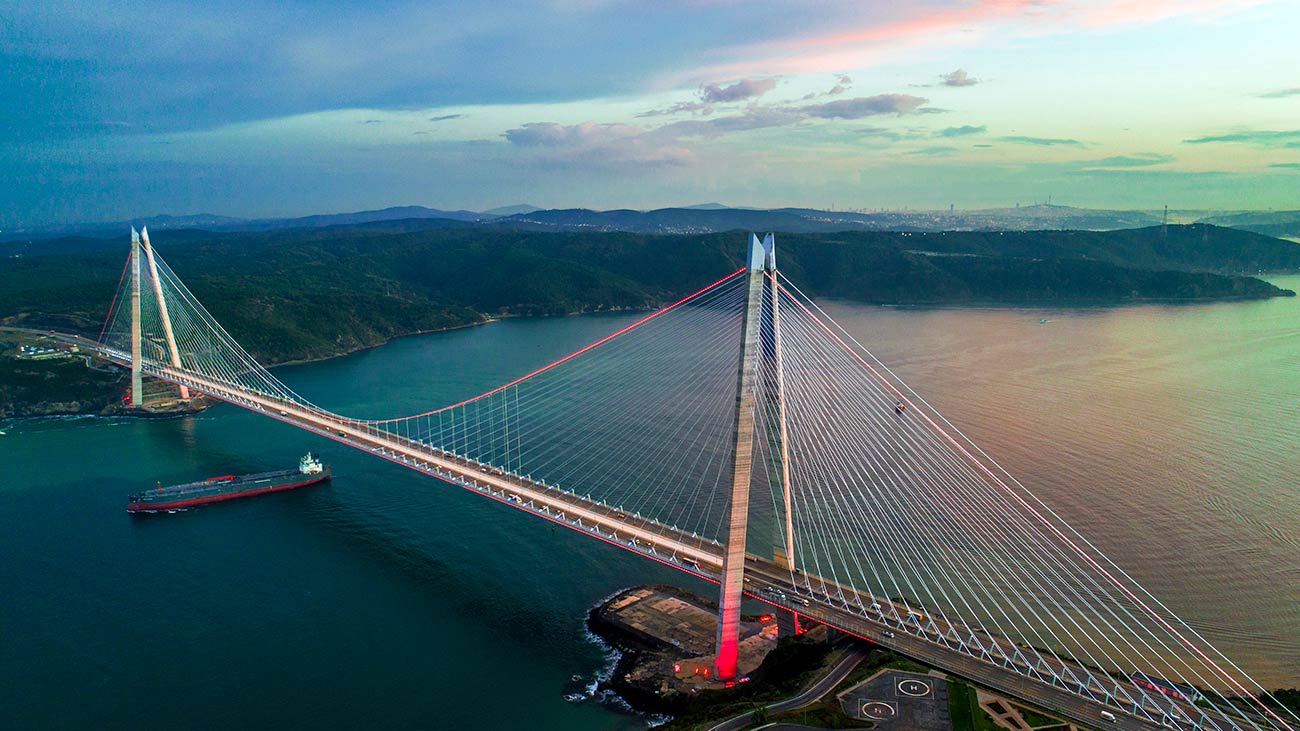 Istanbul Turkey Bosphorus New Bridge