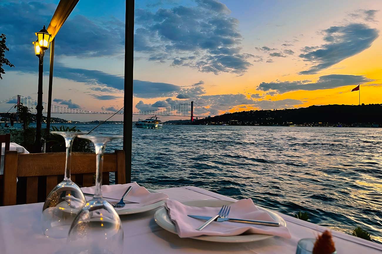 Istanbul Waterfront Restaurant With Bosphorus Viewing