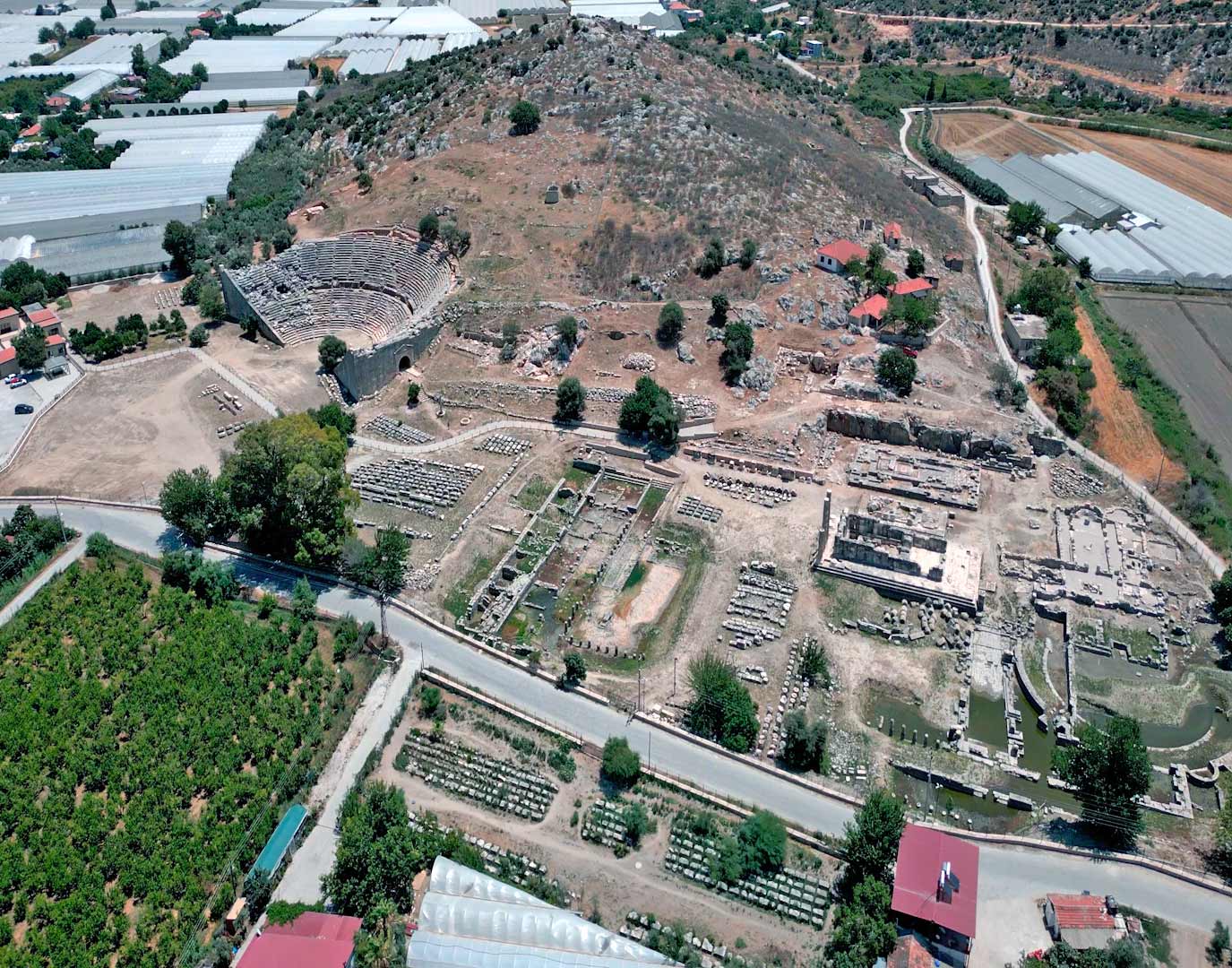 Letoon Ancient City Aerilail View