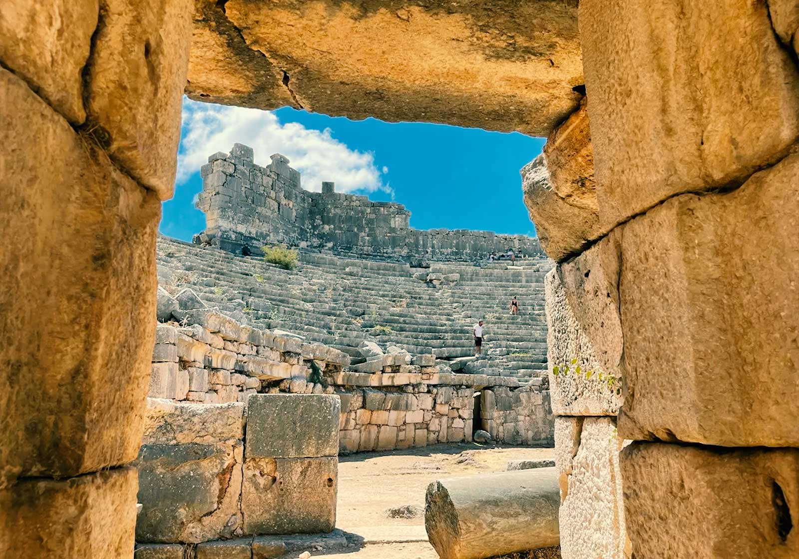 Letoon Ancient Theatre View