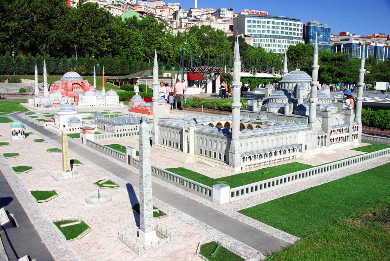 Miniaturk Hagia Sophia and Sultanahmet Mosque