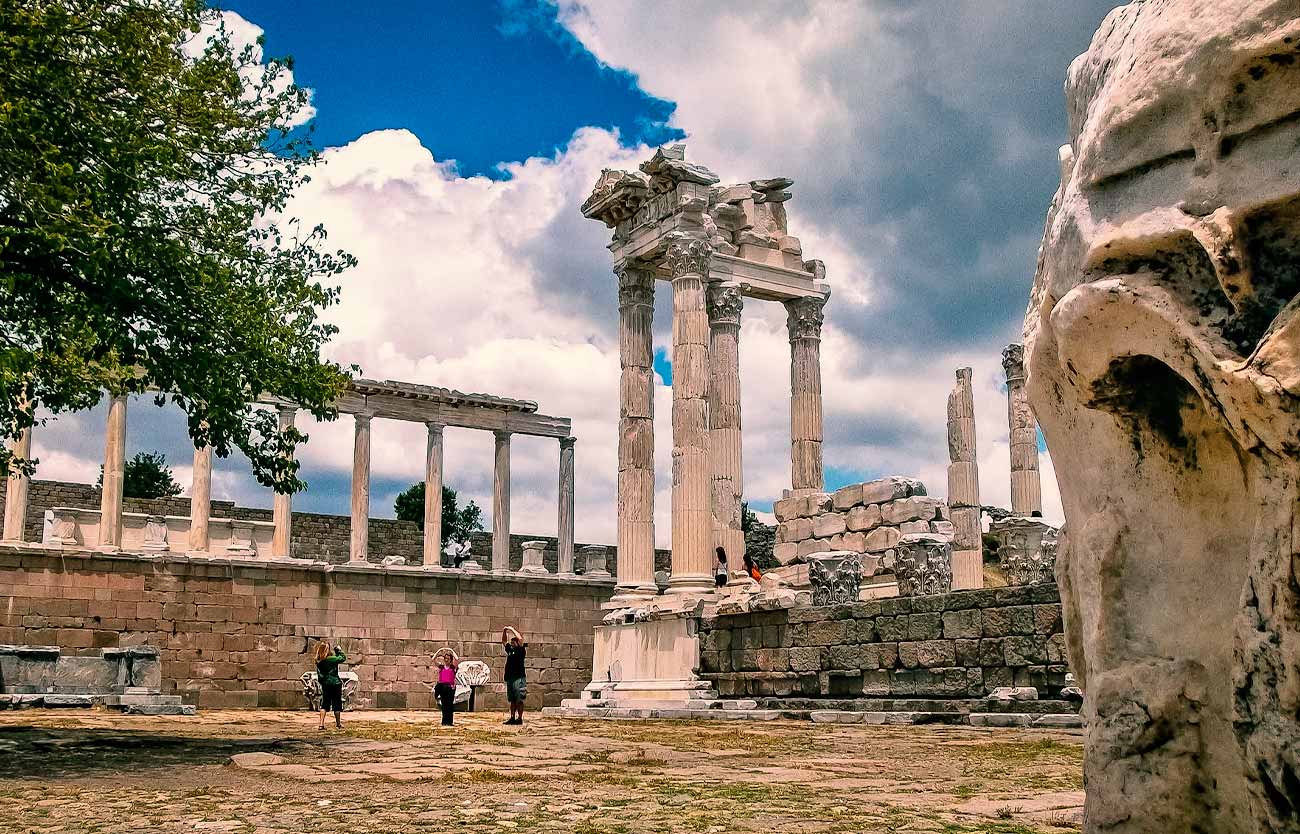 Pergamum Ancient City Ruins Temple of Trajan