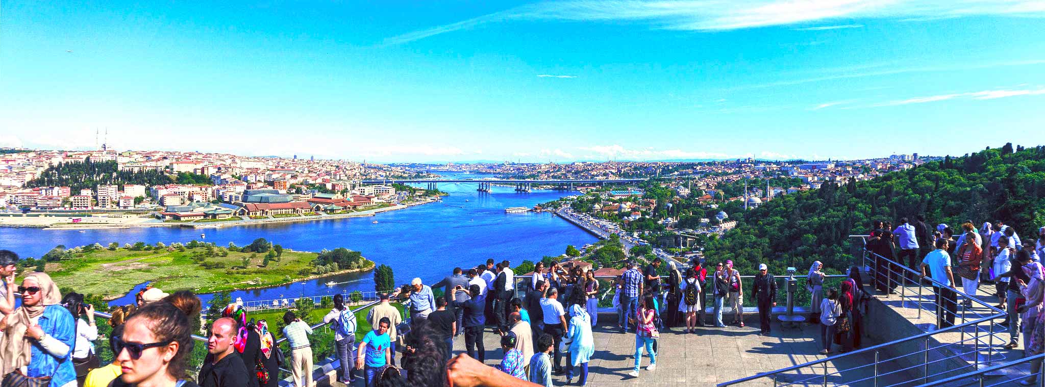 Pierre Loti Hill Viewing Terrace and People