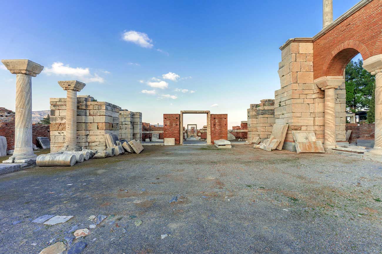 St John Basilica Ruins View