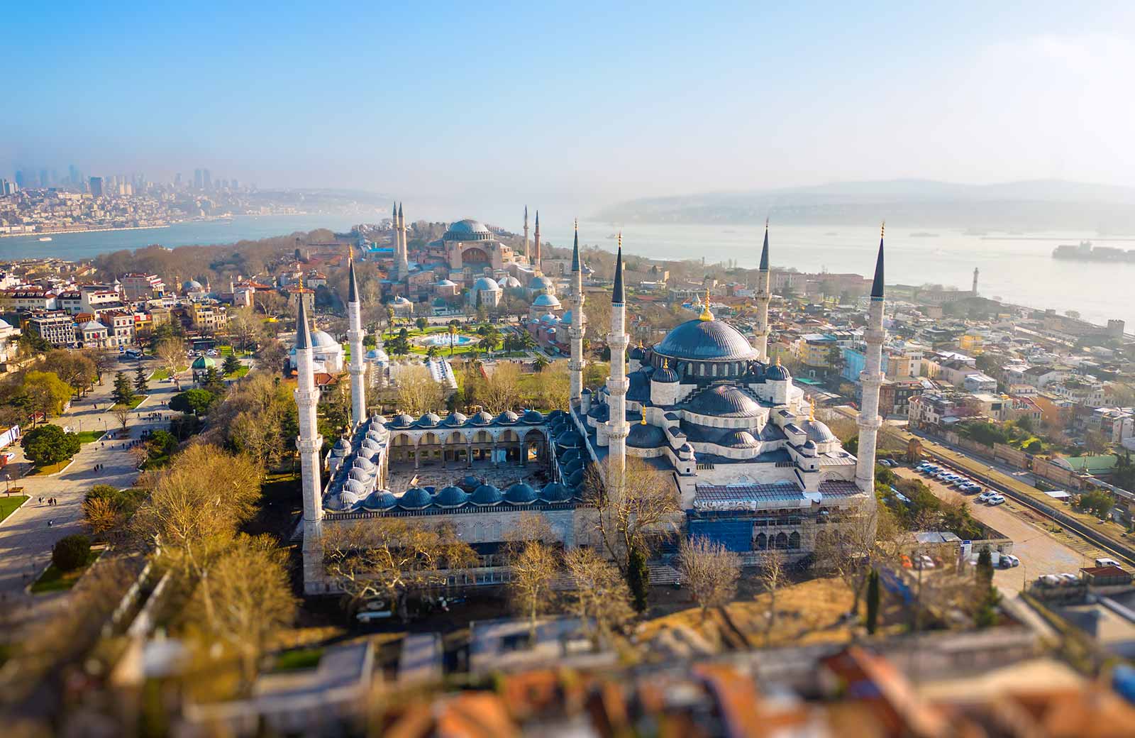 Sultanahmet Mosque, Hagia Sophia, Bosphorus Istanbul Turkey