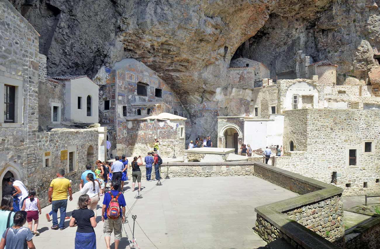 Sumela Monaster and Tourist