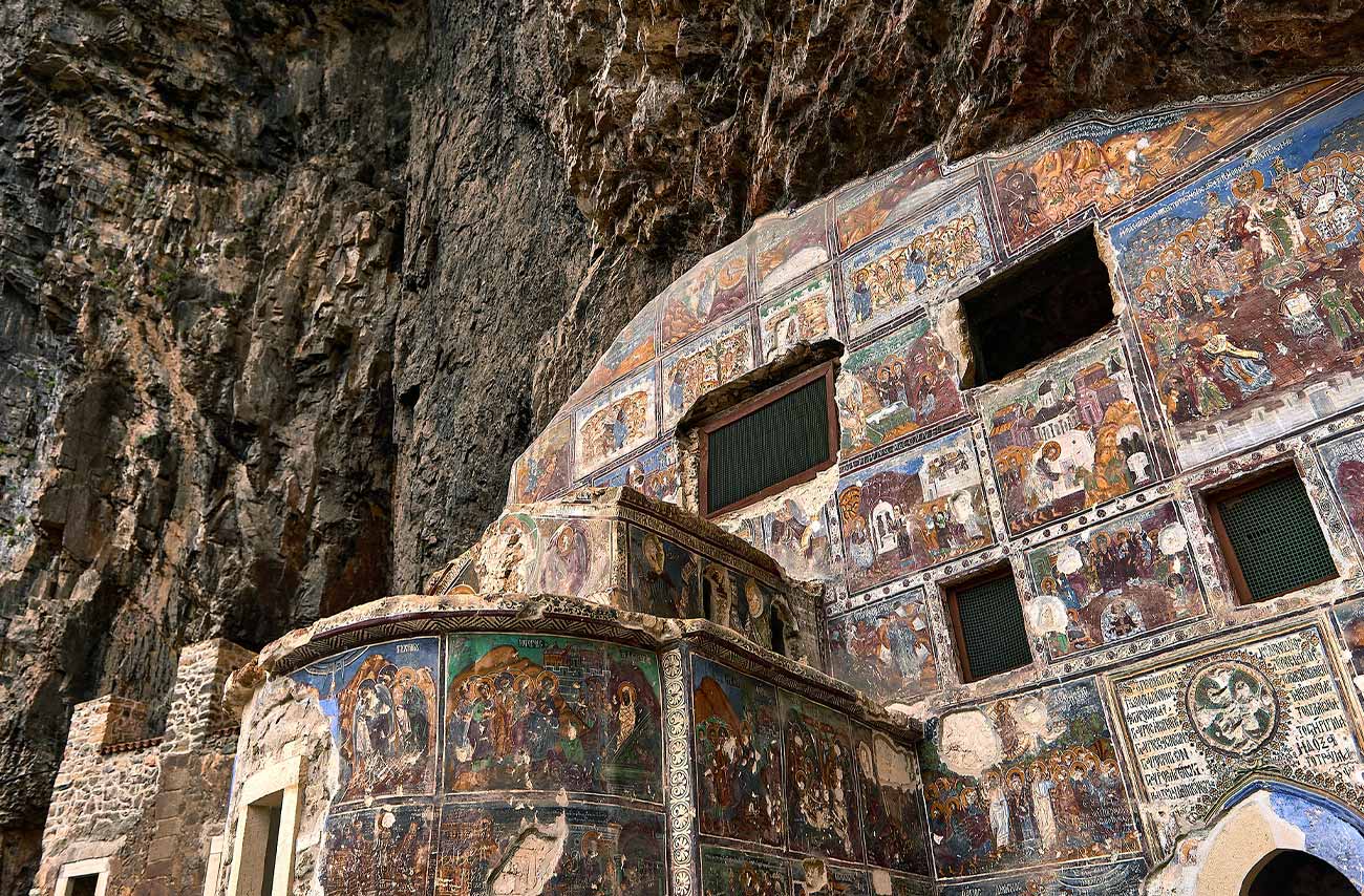 Sumela Monastery Rock and Wall Fresco