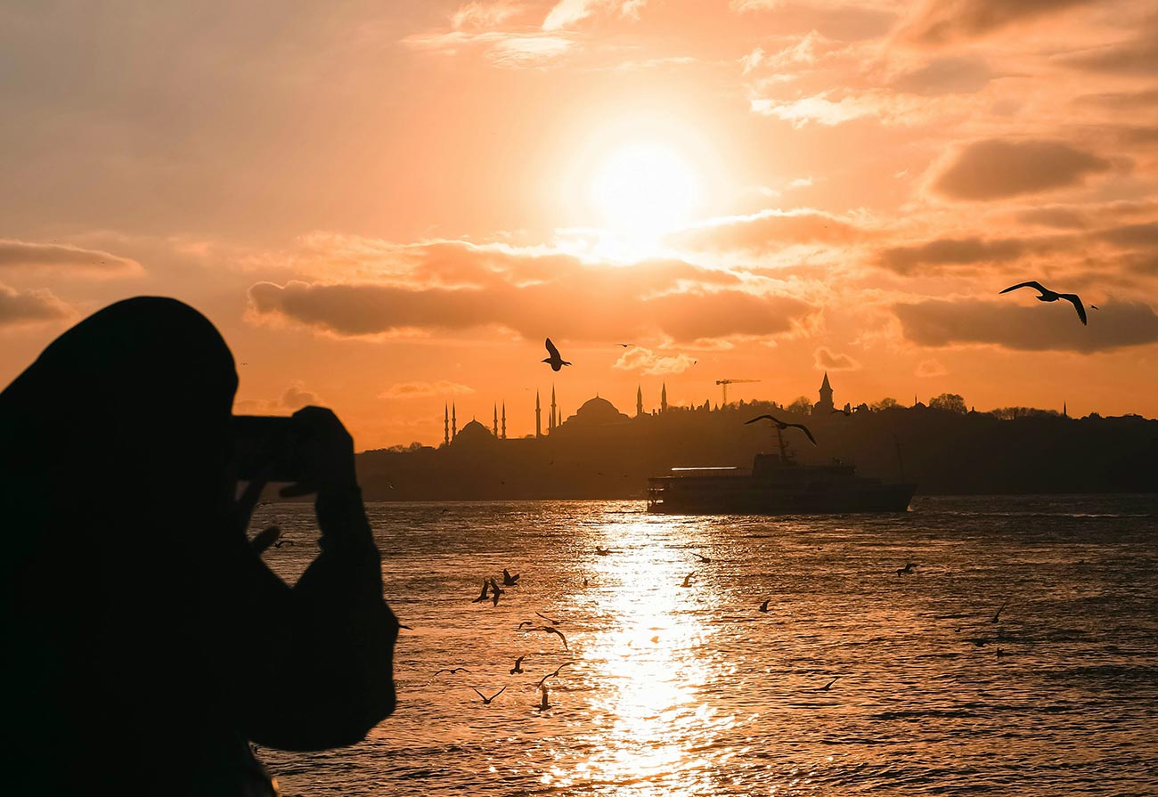 Sunset Spot Photograph in Istanbul