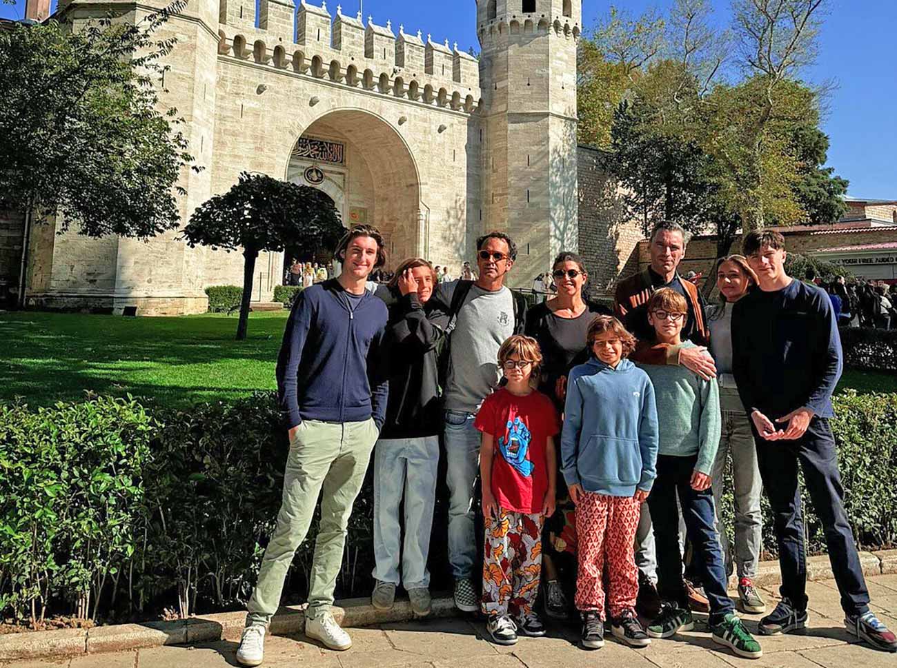 Tourist Family in Topkapi Palace