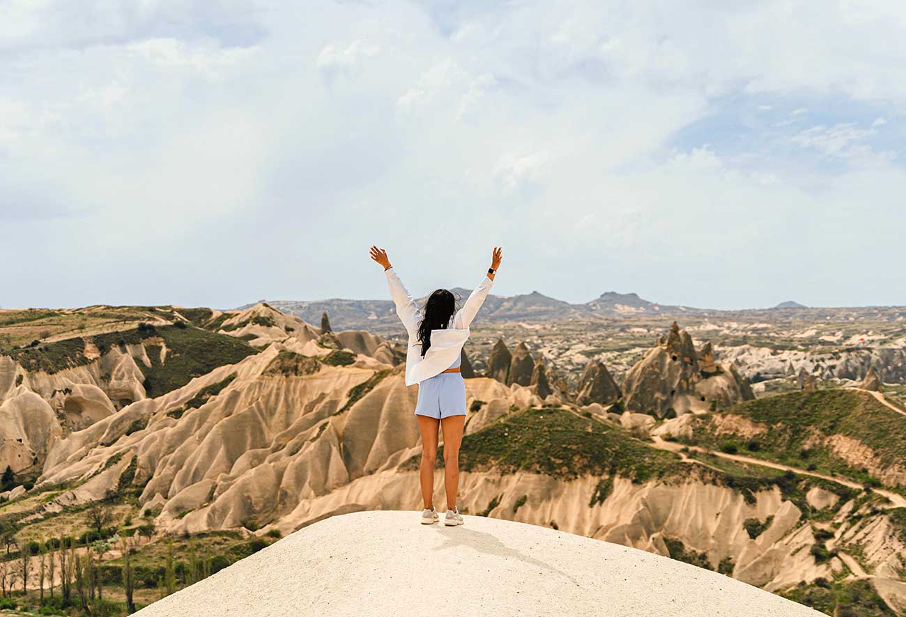 Tourist Person in Turkey Cappadocia