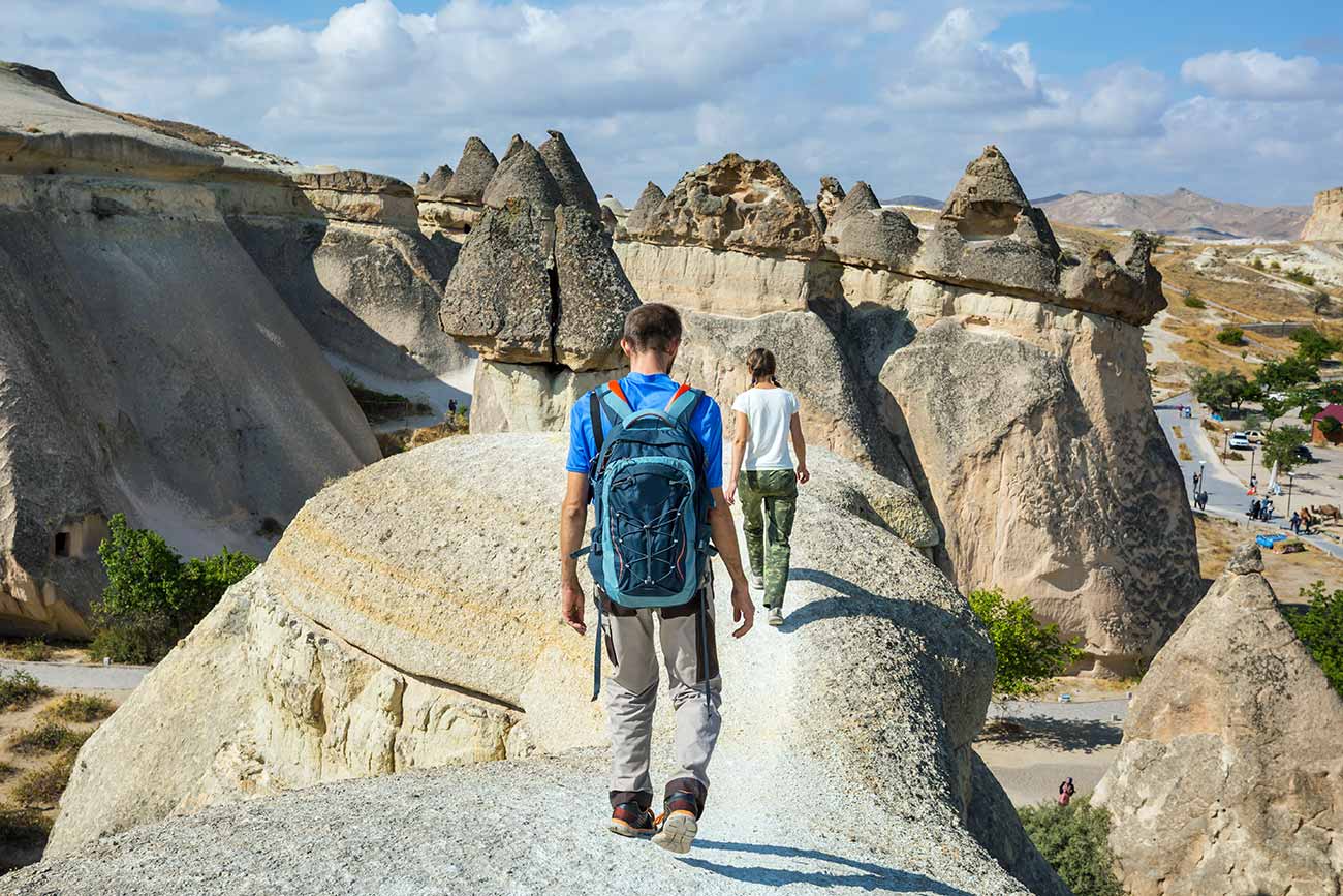 Trecking in Cappadocia Rock Turkey