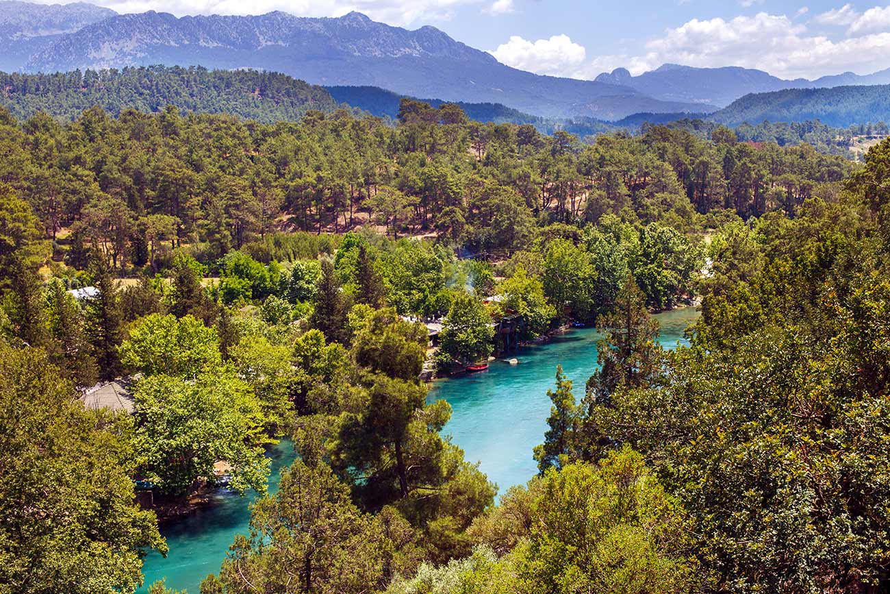 Turkey Antalya Manavgat Koprucay River and Koprulu National Park