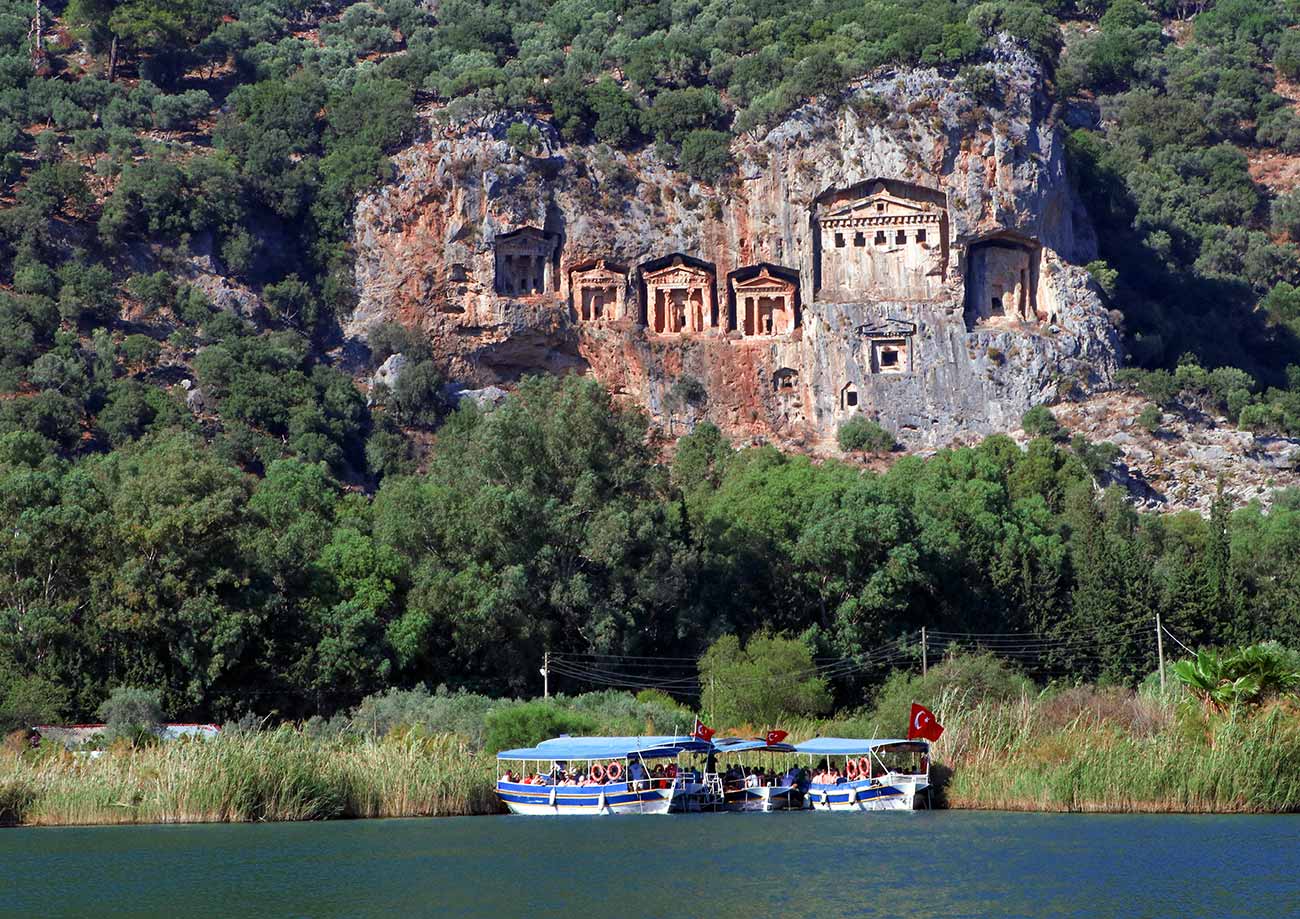 Turkey Dalyan Rock Tombs (Kaunos)