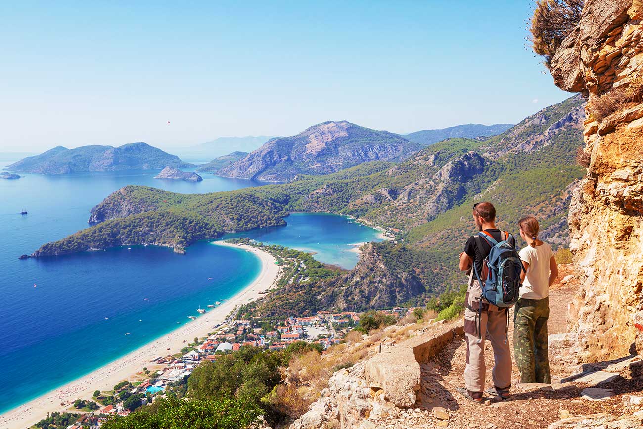 Turkey Mountain Lycian Way Oludeniz View