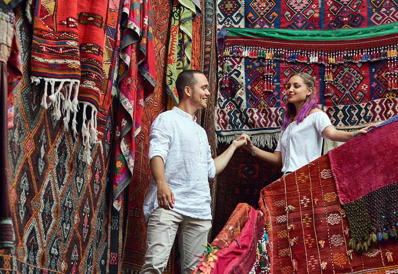 Turkish Kilims and Couple