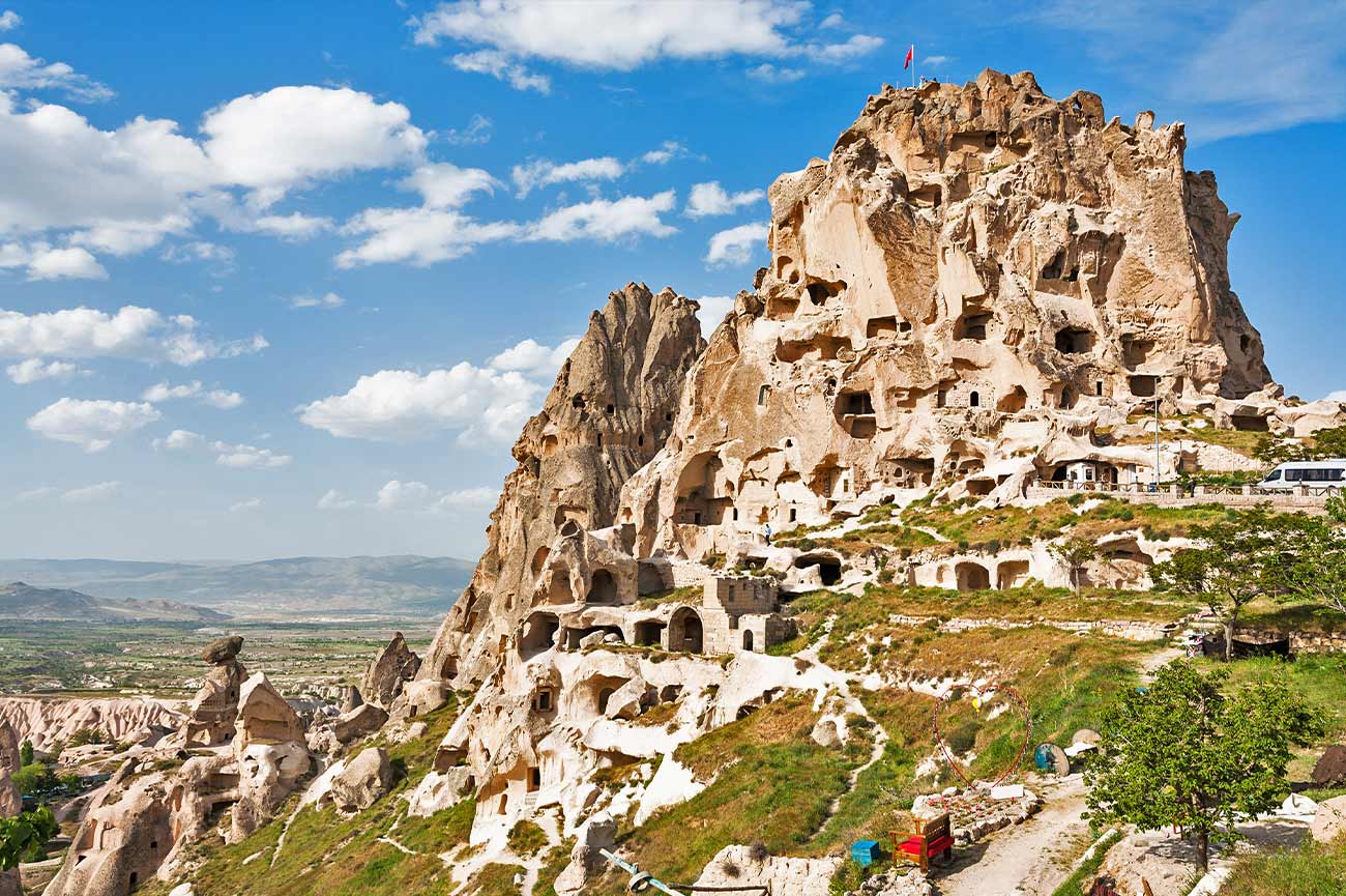 Uchisar Castle in Cappadocia