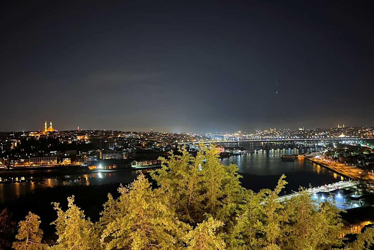 View From Pierre Loti Hill at Night