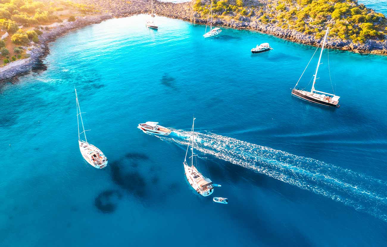 Yachts and Boats on the Turquoise Coast